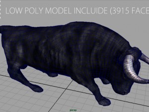 spanish bull 3D Модель