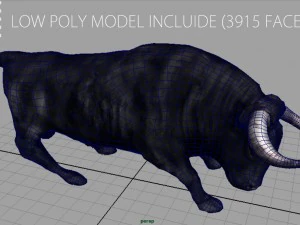 spanish bull 3D Model