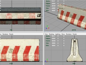 roadblock 3D-Modell