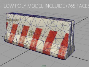 roadblock 3D-Modell