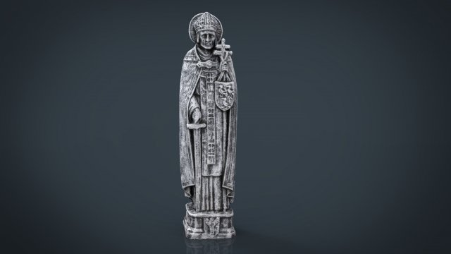 saint thomas aquinas Model 3D .c4d .max .obj .3ds .fbx .stl .blend 