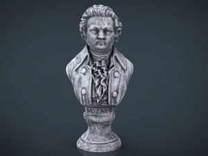 mozart bust Model 3D