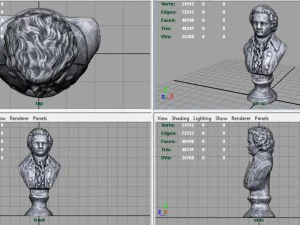 mozart bust 3D Model