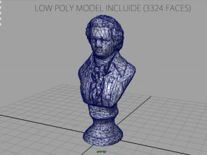 mozart bust 3D Model