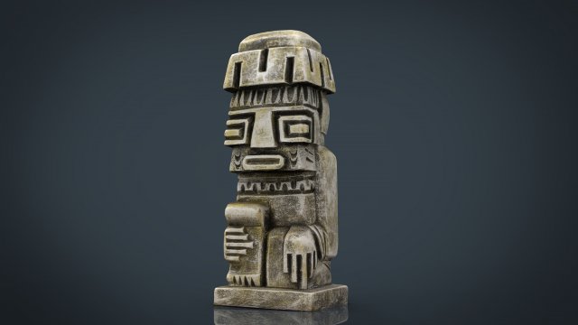 tiwanaku idol 3D मॉडल .c4d .max .obj .3ds .fbx .stl .blend 