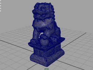 fu lions Modello 3D
