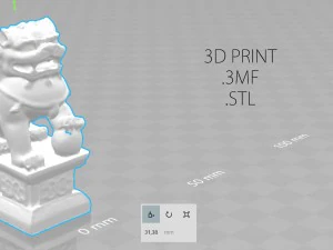 fu lions 3D Model