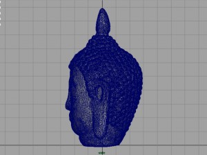 ancient buddha head Model 3D