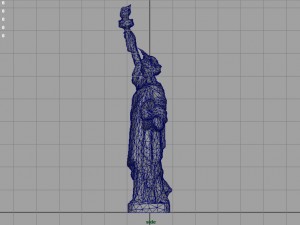 low poly statue of liberty Model 3D