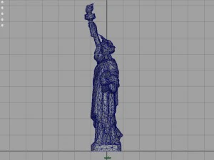 low poly statue of liberty 3D Model