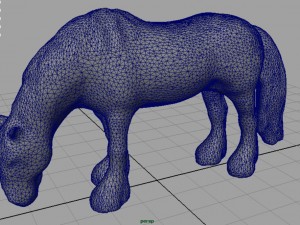 horse eating 3D-Modell