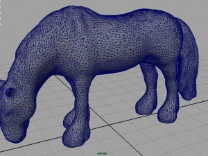 horse eating 3D Model