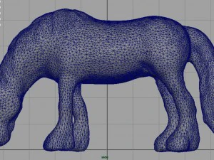 horse eating 3D Model
