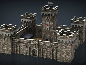 medieval fortress 3D Модель
