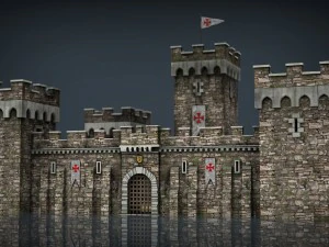 medieval fortress 3D Model