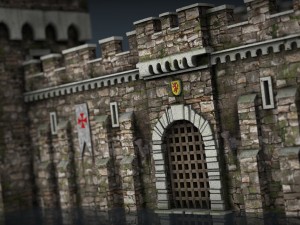 medieval fortress 3D मॉडल