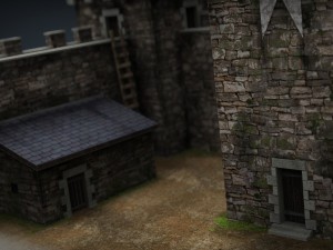 medieval fortress 3D मॉडल