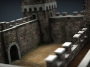 medieval fortress 3D मॉडल