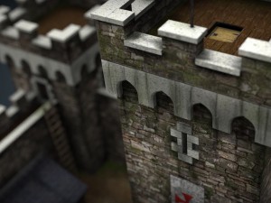 medieval fortress 3D मॉडल