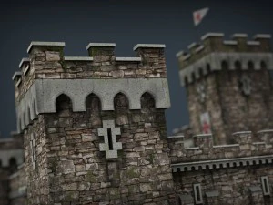medieval fortress 3D Model