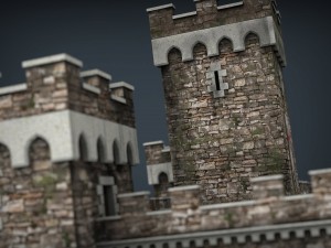medieval fortress 3D मॉडल
