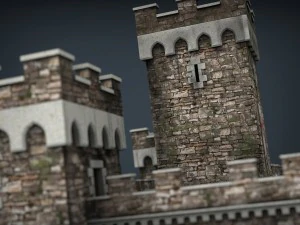 medieval fortress 3D Model