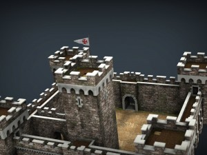 medieval fortress 3D मॉडल