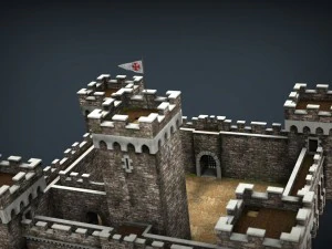 medieval fortress 3D Model