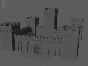 medieval fortress 3D मॉडल