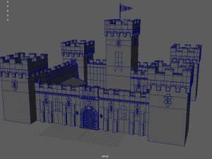 medieval fortress 3D मॉडल