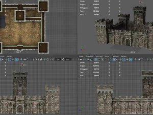 medieval fortress 3D Model