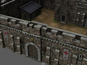 medieval fortress 3D मॉडल