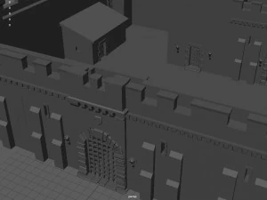 medieval fortress 3D Model
