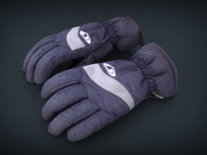 ski gloves for woman Modelo 3D