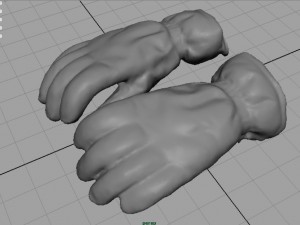 ski gloves for woman Modelo 3D