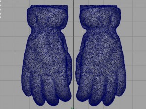 ski gloves for woman Modelo 3D