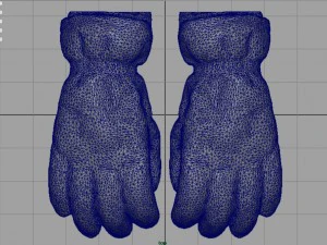 ski gloves for woman 3D Model