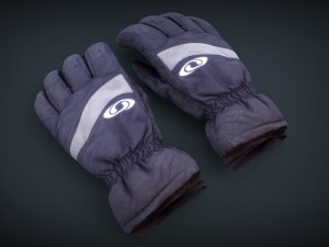 ski gloves for woman Modelo 3D