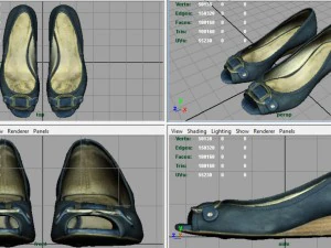 women shoes 2 3D Model