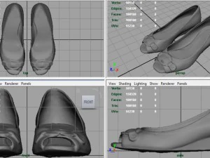 women shoes 2 3D Model