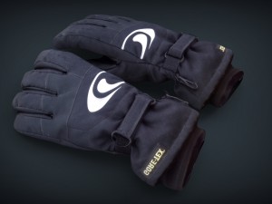 ski gloves 2 3D Model