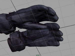 ski gloves 2 3D Model