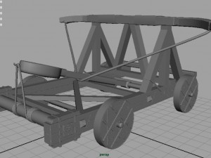 medieval catapult Modello 3D