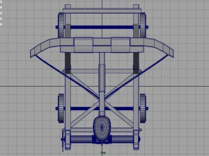 mittelalterliches Katapult 3D Modell
