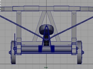 medieval catapult Modello 3D