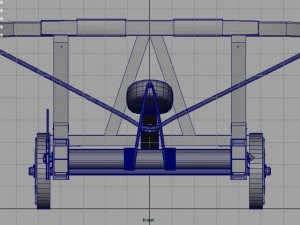 mittelalterliches Katapult 3D Modell