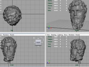 popiersie Septymiusza Sewera Model 3D