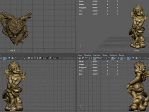 golden angel 3D Model