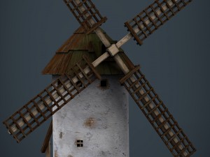 molino de viento de la mancha 3D Model