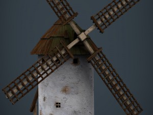 molino de viento de la mancha Model 3D